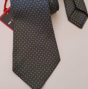 KITON NAPOLI NEW 7FOLD LUXURY SILK NECKTIE $235
